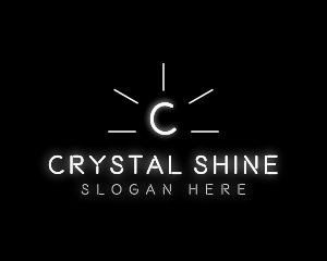 Glowing Light Shine logo design