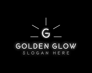 Glowing Light Shine logo design