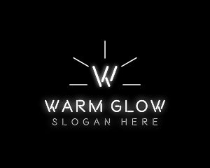 Glowing Light Shine logo design