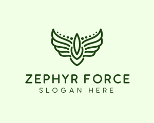 Winged Military Badge  logo design