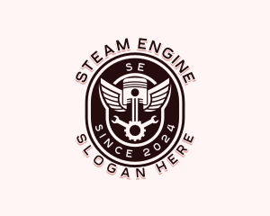 Piston Engine Restoration logo design