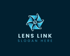 Camera Shutter Lens logo design