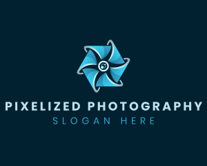 Camera Shutter Lens logo design