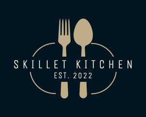 Spoon Fork Utensils logo design