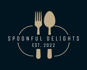 Spoon Fork Utensils logo design