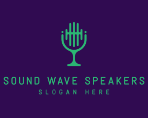 Sound Wave Mic logo design