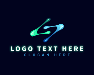 Digital Technology Letter S Logo