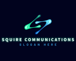 Digital Technology Letter S logo design