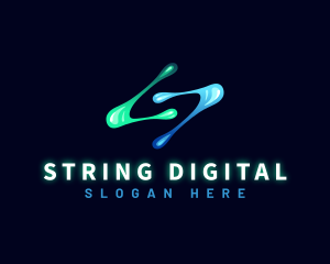 Digital Technology Letter S logo design