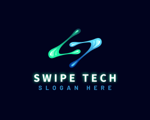 Digital Technology Letter S logo design