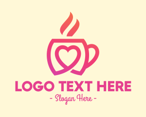 Heart Coffee Cup logo