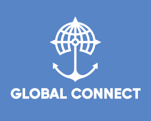 World Anchor Compass Globe logo