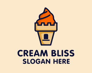 Ice Cream Castle  logo design