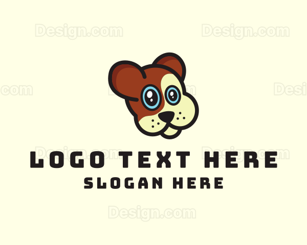 Cute Dog Veterinary Logo