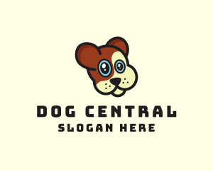 Cute Dog Veterinary logo design