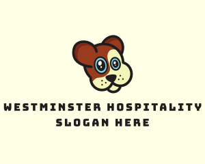 Cute Dog Veterinary logo design