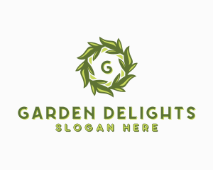 Organic Leafy Garden logo design