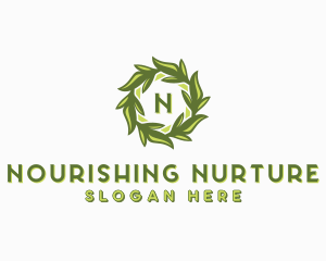 Organic Leafy Garden logo design