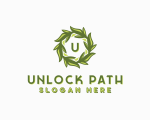 Organic Leafy Garden logo design