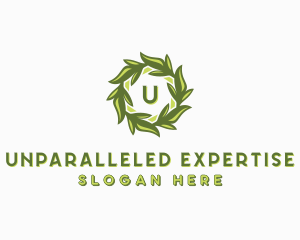 Organic Leafy Garden logo design