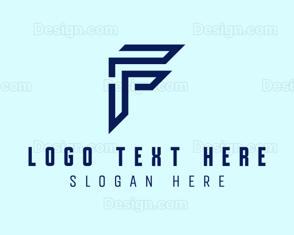 Technology Minimalist Letter F Logo