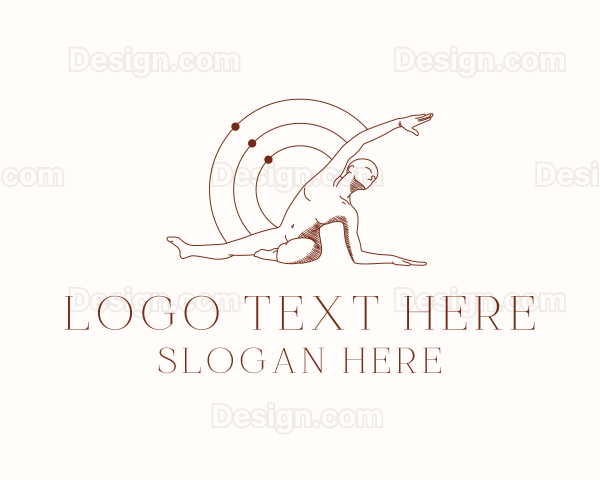Yoga Human Body Logo