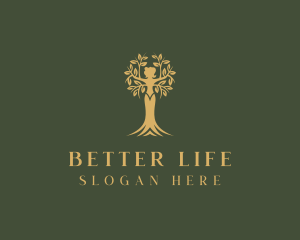 Wellness Woman Tree logo design