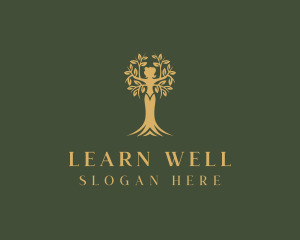 Wellness Woman Tree logo design