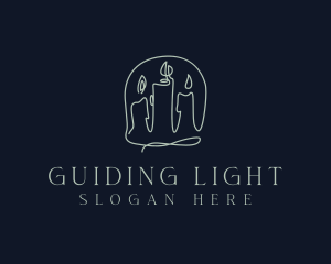 Candle Spa Decoration logo design