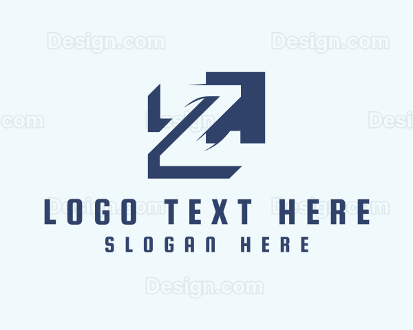 Digital Tech Letter Z Logo