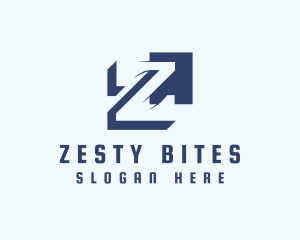 Digital Tech Letter Z logo design