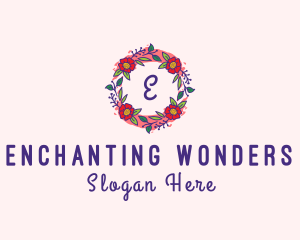 Spring Garden Flower Garland logo design