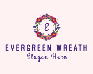 Spring Garden Flower Garland logo design