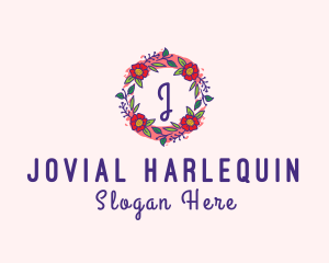 Spring Garden Flower Garland logo design