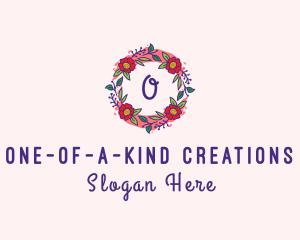 Spring Garden Flower Garland logo design