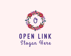 Spring Garden Flower Garland logo design