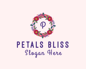 Spring Garden Flower Garland logo design