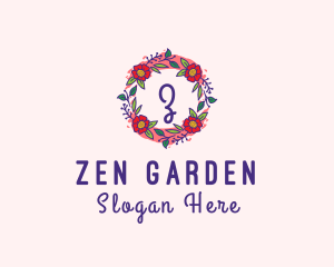 Spring Garden Flower Garland logo design