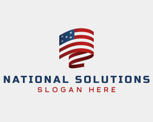 American National Flag logo