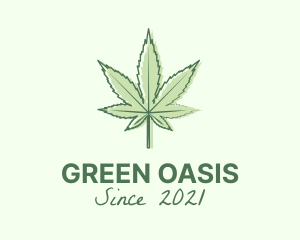 Green Marijuana Farm logo design