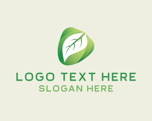 Leaves - Botanical Leaves Farm logo design