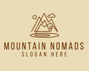 Mountain Lake Valley Minimal logo design