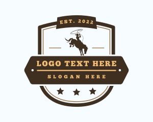 Rodeo Western Cowboy logo