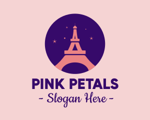 Romantic Paris Night  logo design