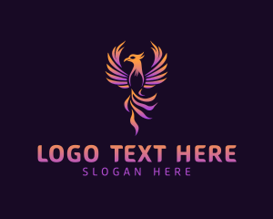 Bird Mythical Phoenix logo