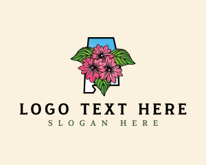 Alabama Botanical Flower logo