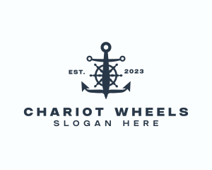 Marine Anchor Wheel  logo design