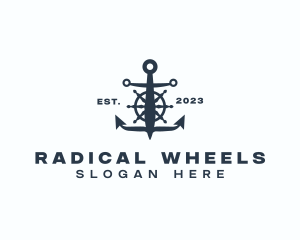 Marine Anchor Wheel  logo design