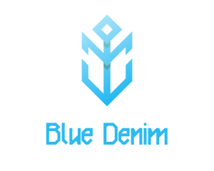 Modern Blue Anchor  logo design