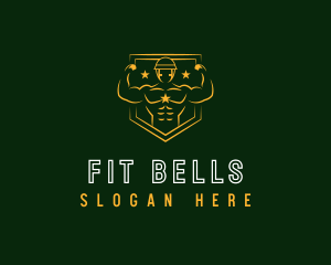 Army Fitness Muscle logo design